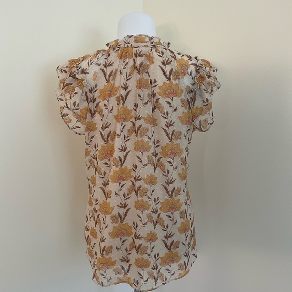 Tamara H. Floral Blouse with Ruffle Sleeves - Picture 5 of 7